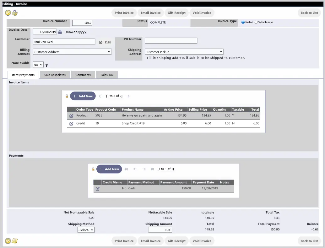 POS Invoice